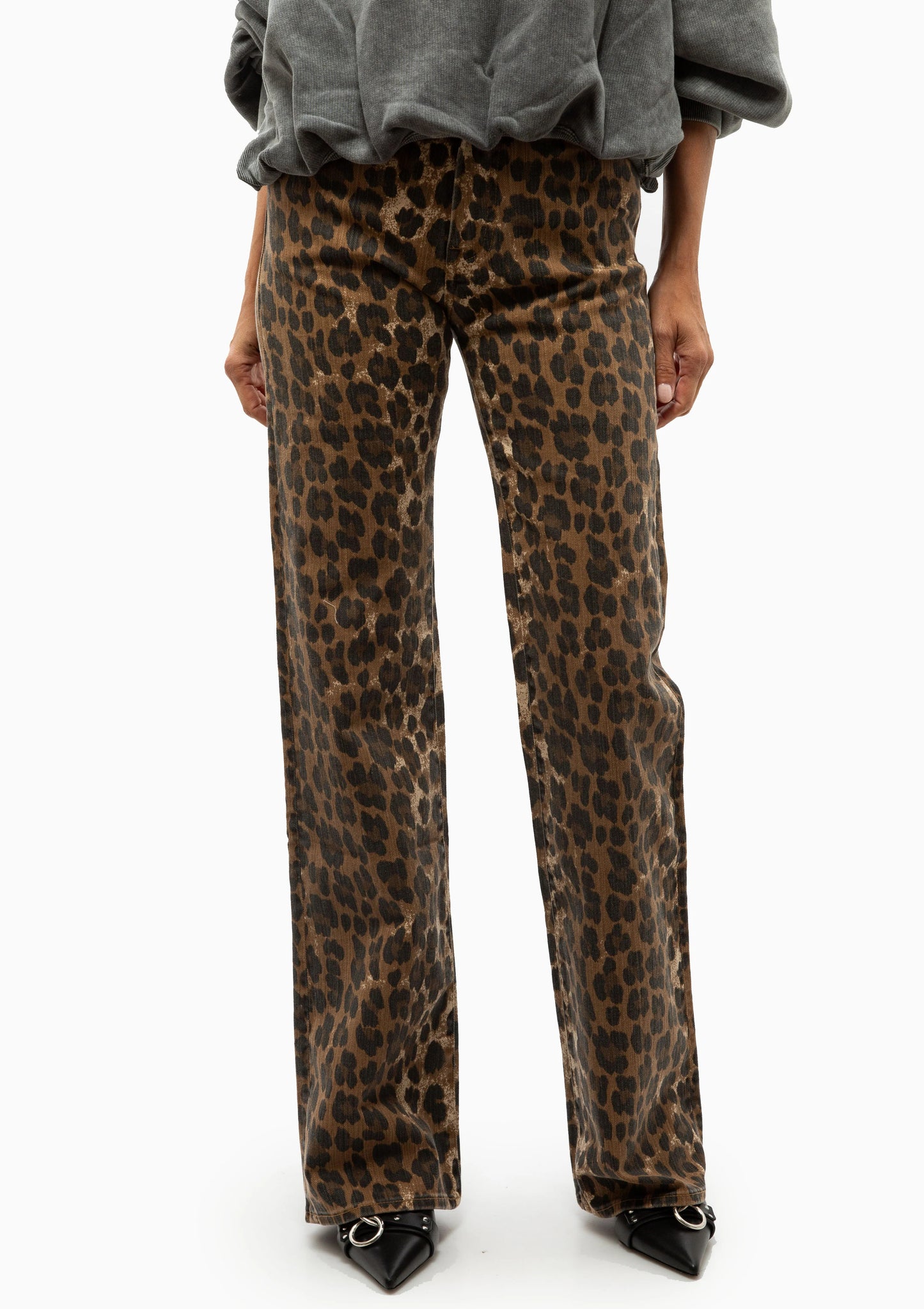JANE JEAN STONE WASHED LEOPARD