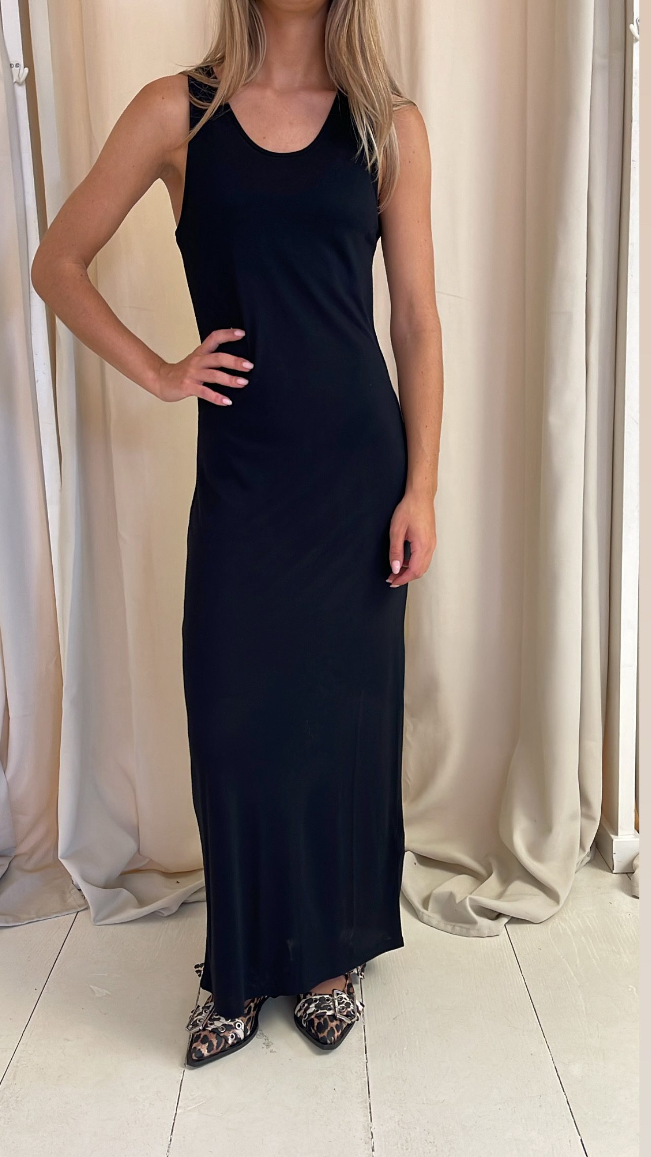 LONG TANK DRESS MYRON BLACK