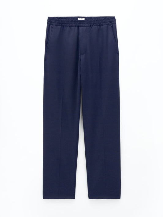 FILIPPA K RELAXED WOOL TROUSERS FRENCH NAVY