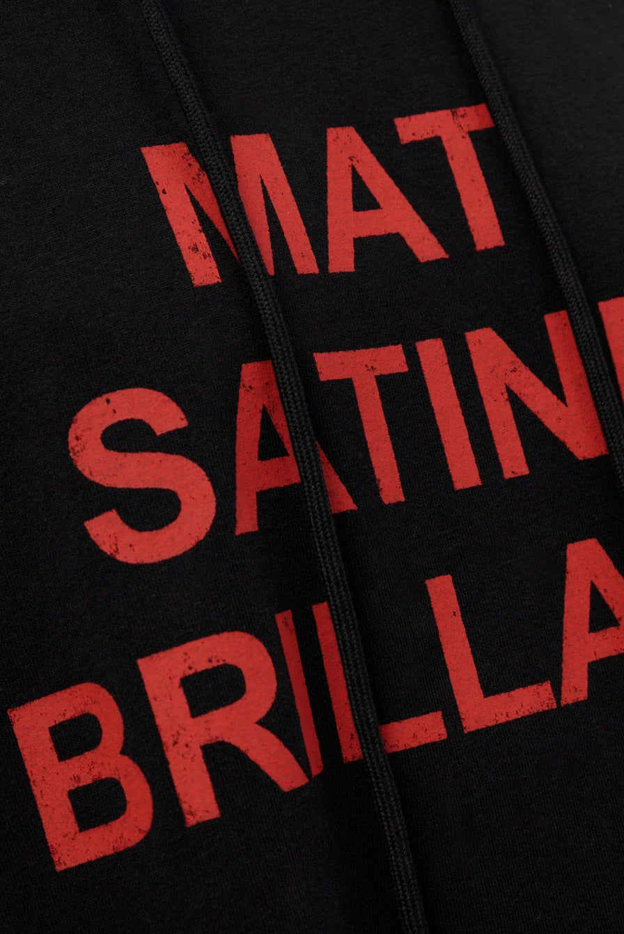 SWEATSHIRT BLACK/RED DRESS op