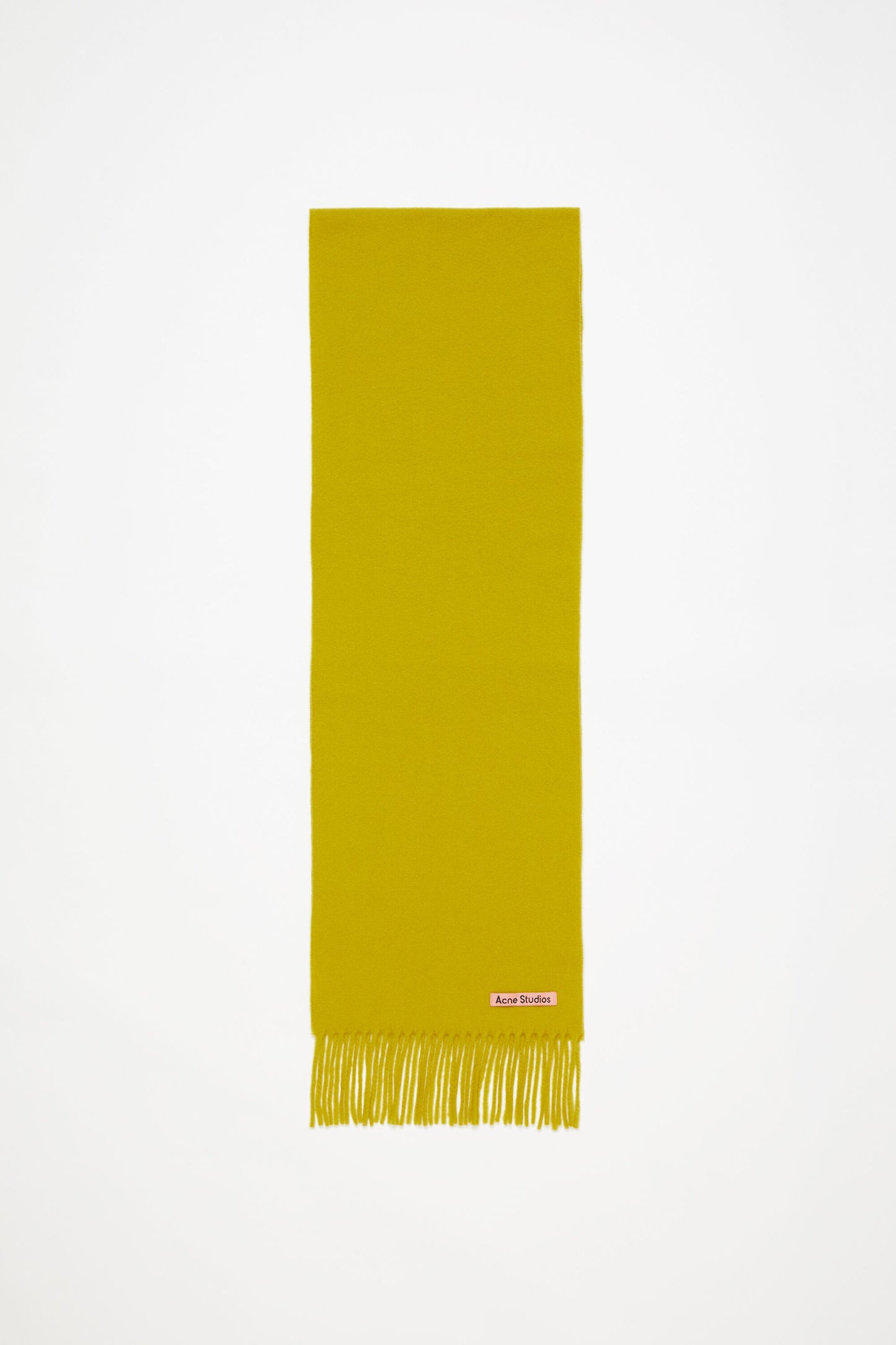 WOOL SCARF ACID YELLOW