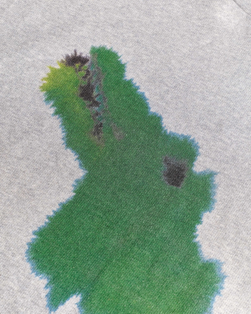 CROCODILE, LOGO SWEATER GREY