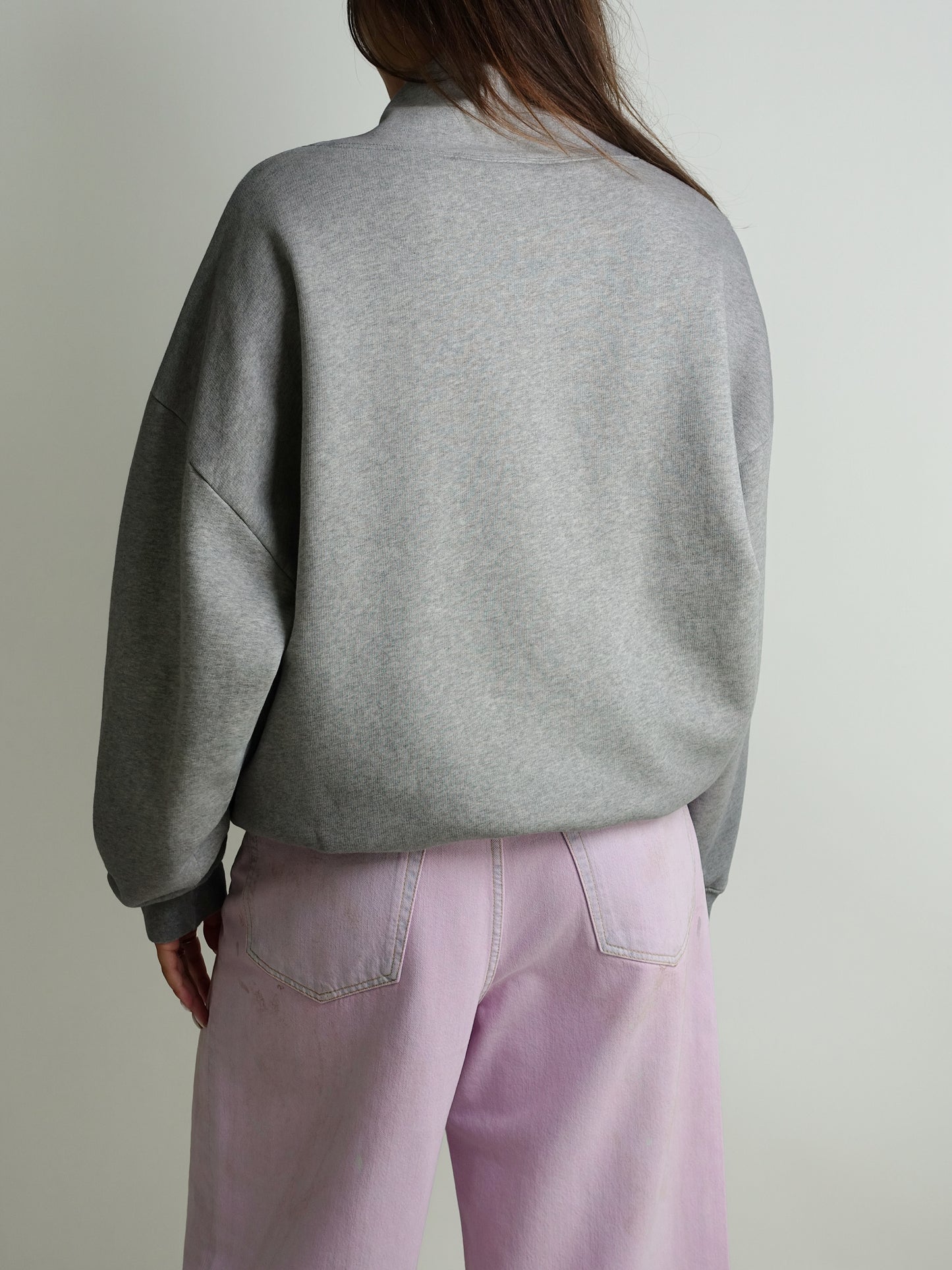 SWEATSHIRT GREY MELANGE