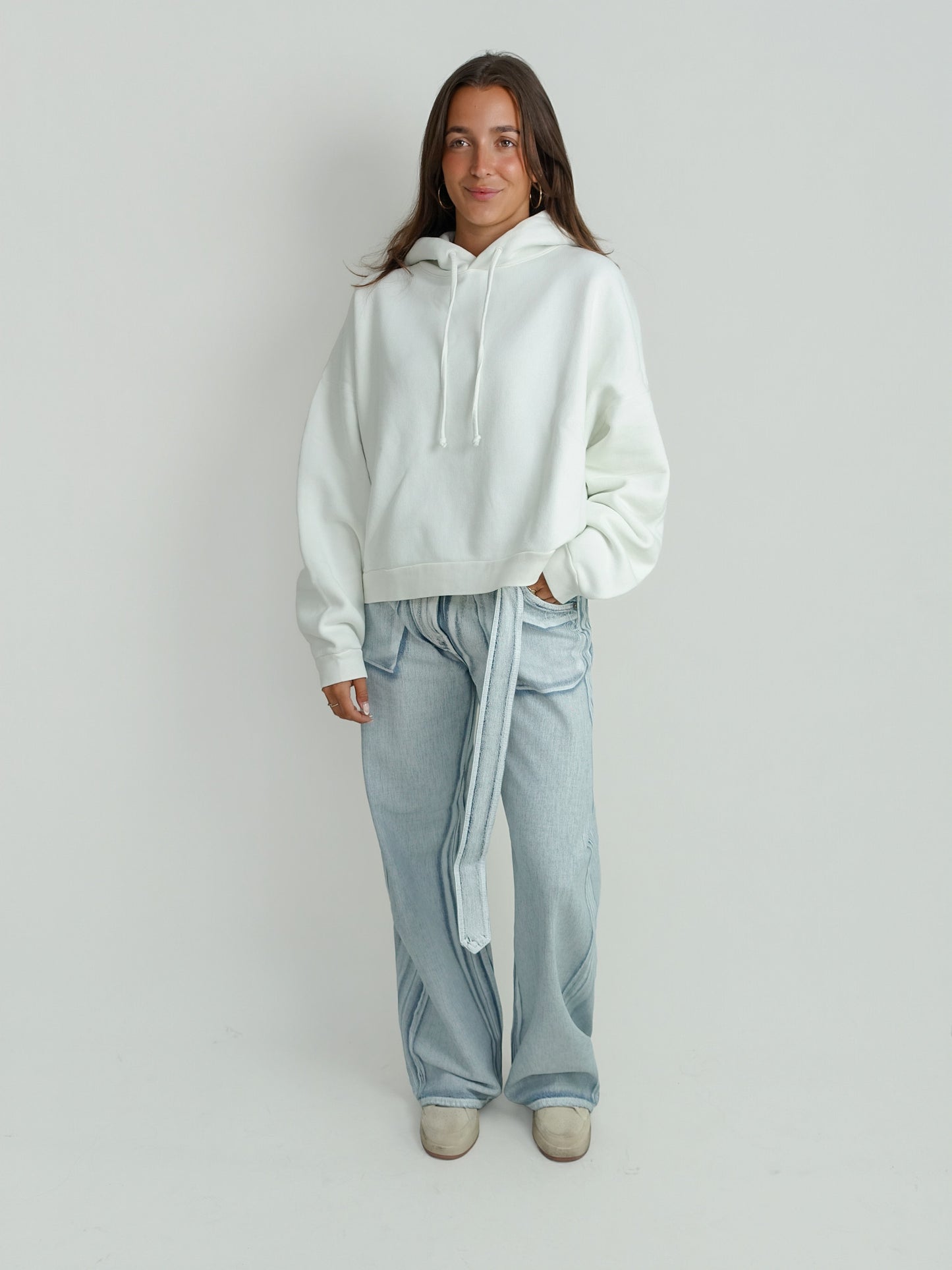 FESTER VINTAGE HOODIE ICE WHITE