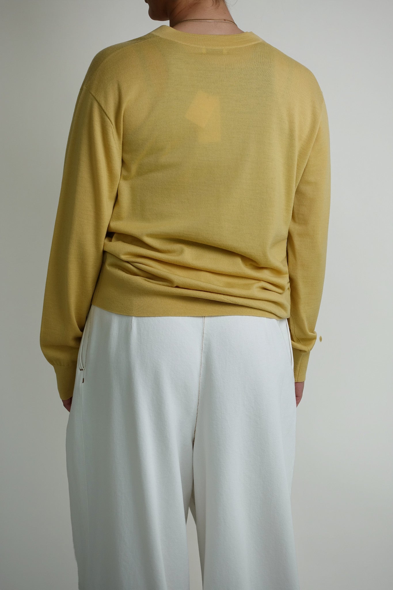 TUNA WKSWEATER PALE YELLOW