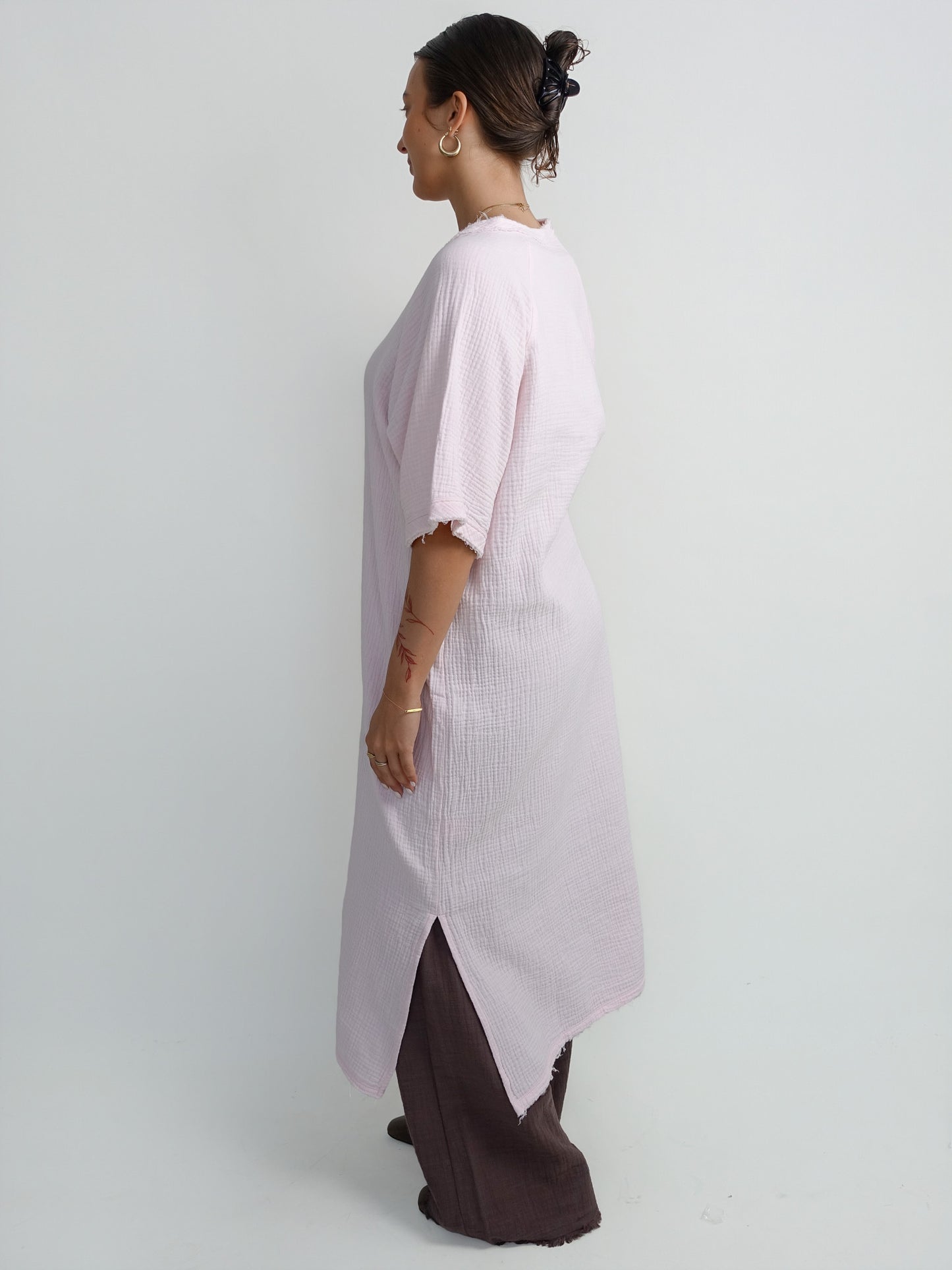 FIJI DRESS LIGHT ROSE