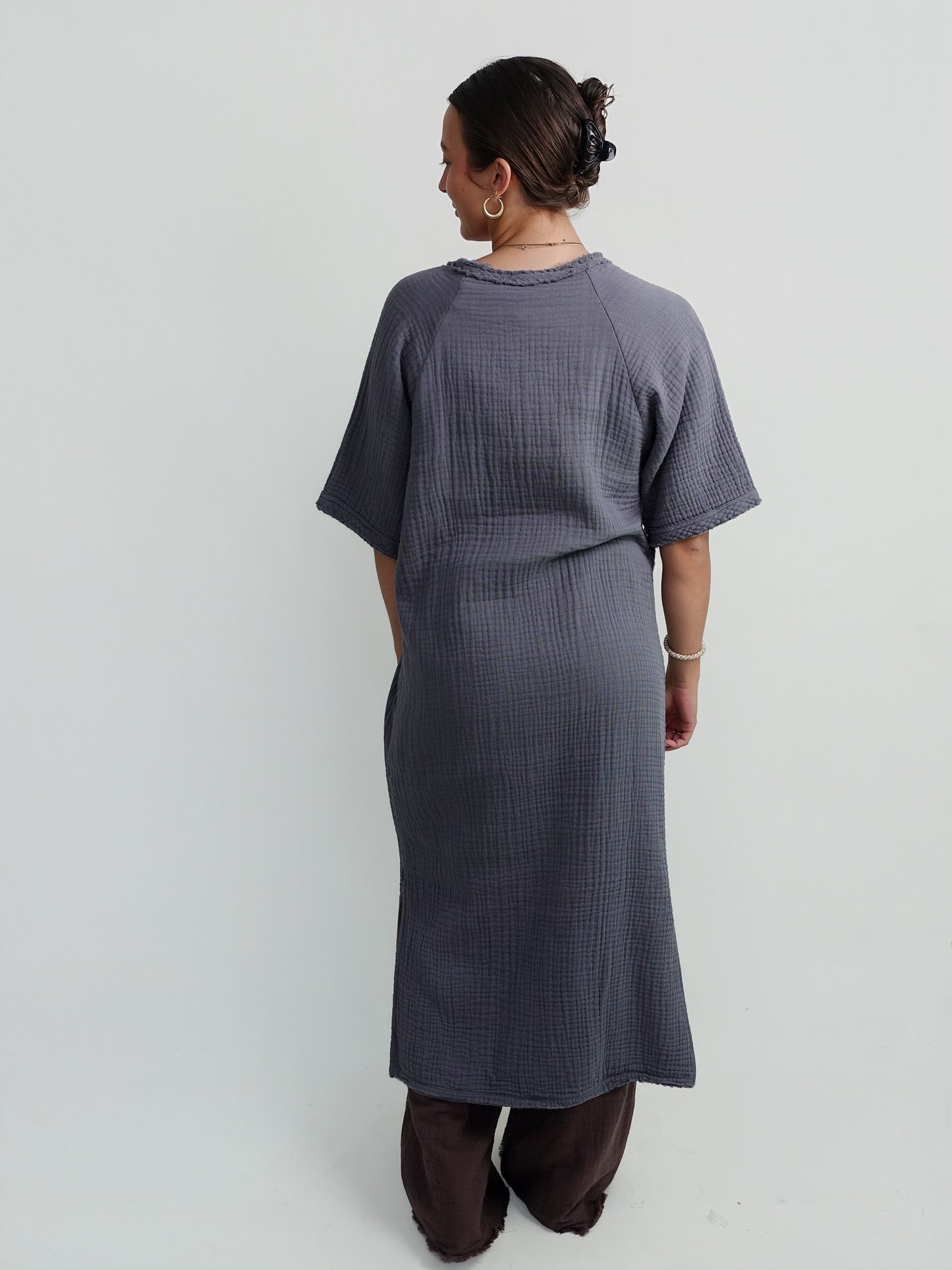 FIJI DRESS DARK GREY