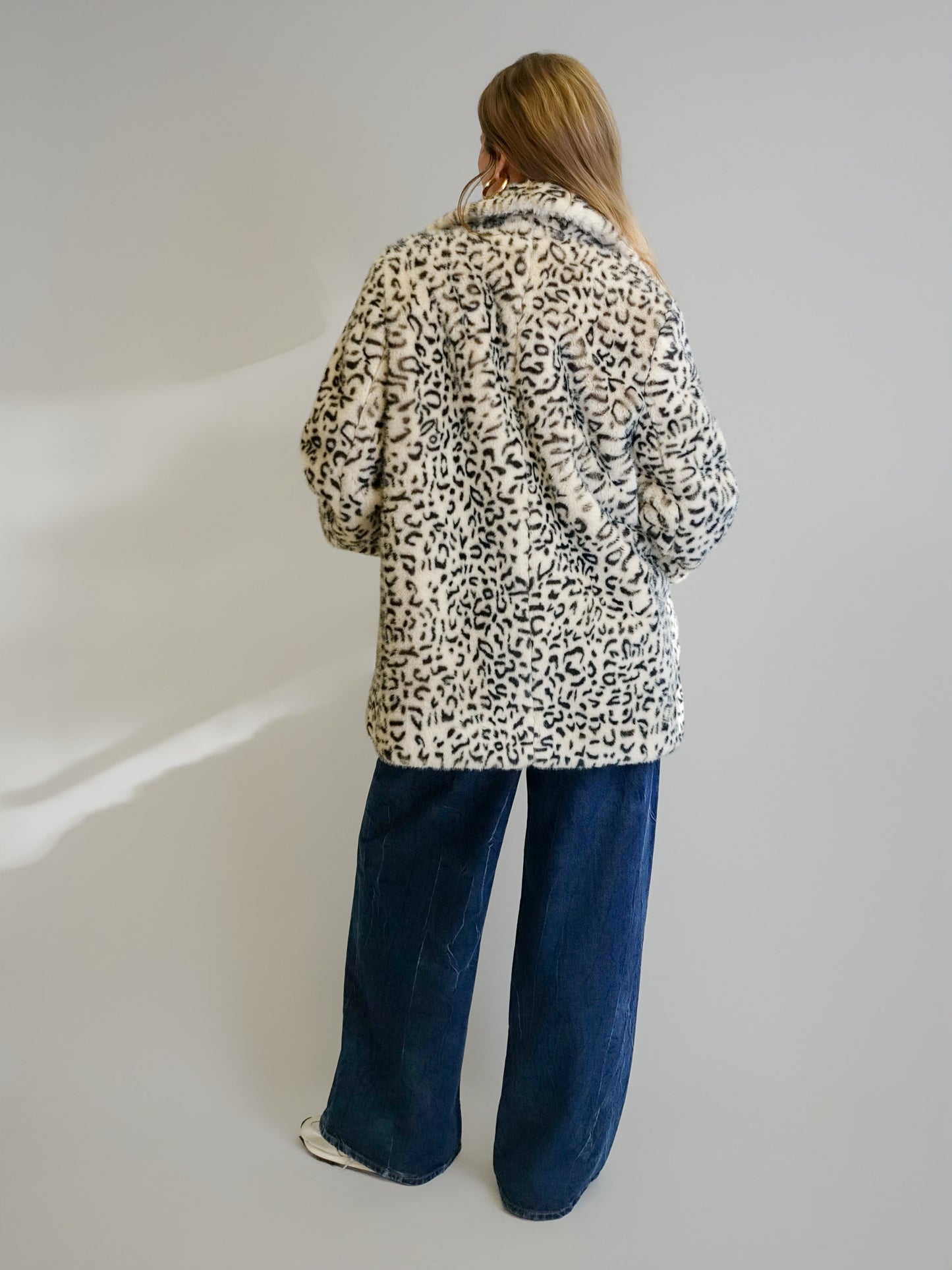 FAUX FUR JACKET ALMOND MILK