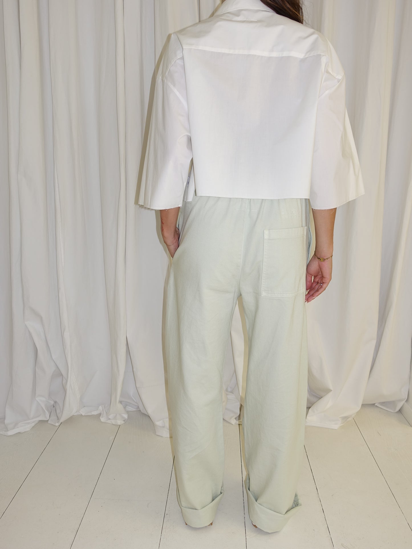 SHORT-SLEEVED SHIRT OFF WHITE