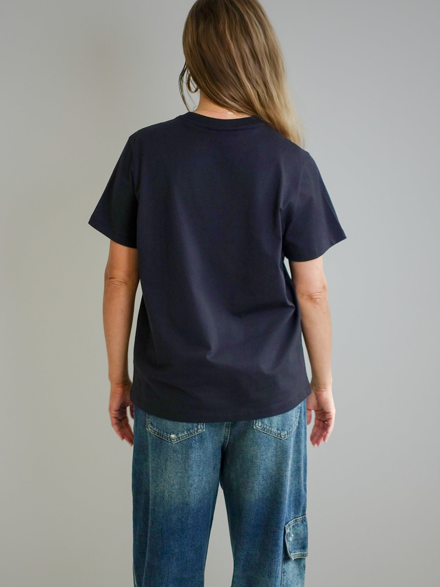 BASIC COTTON JERSEY NEON KITTY T-SHIRT PHANTOM