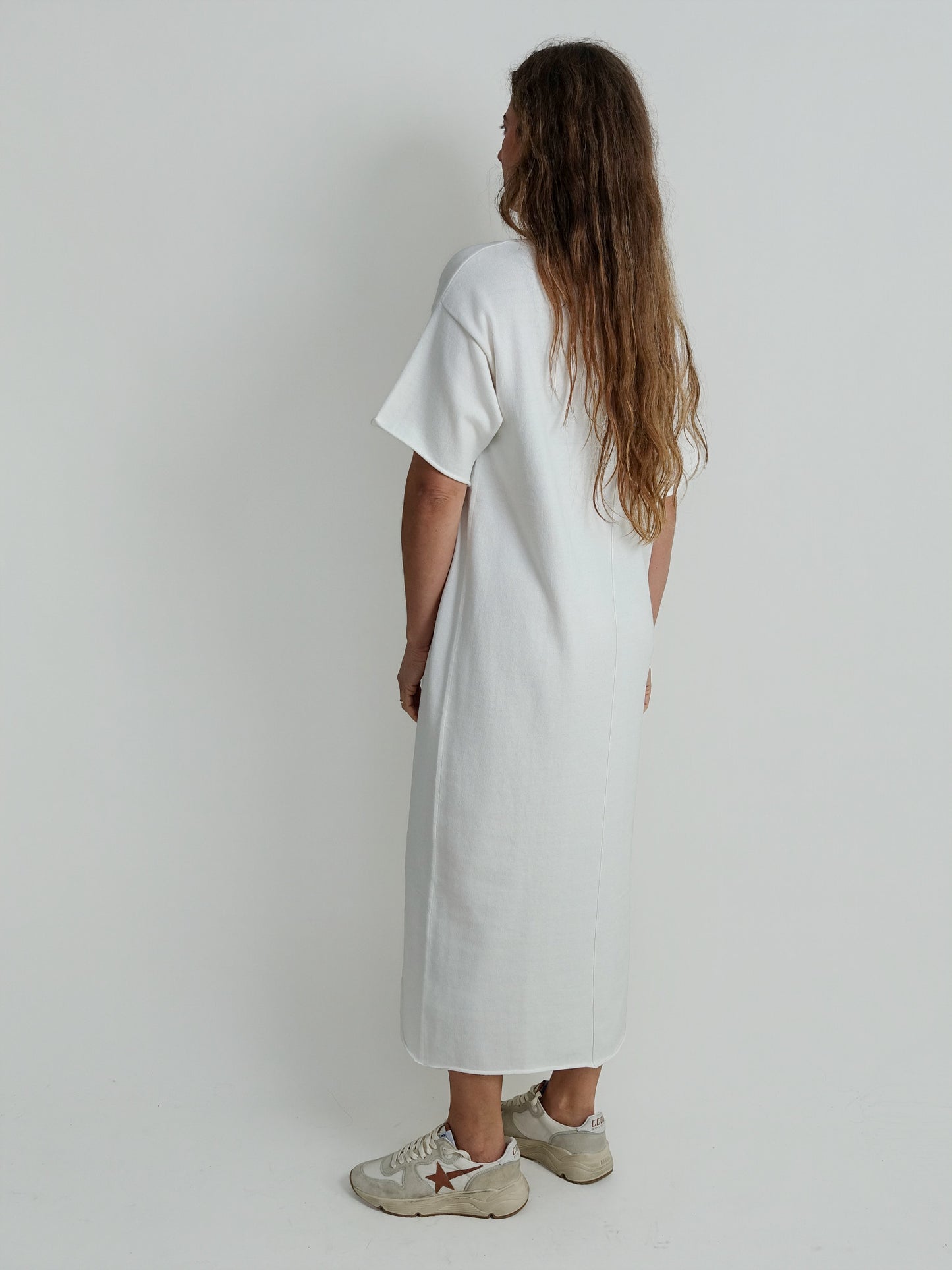 T-SHIRT KLEID CREAM RHEA155