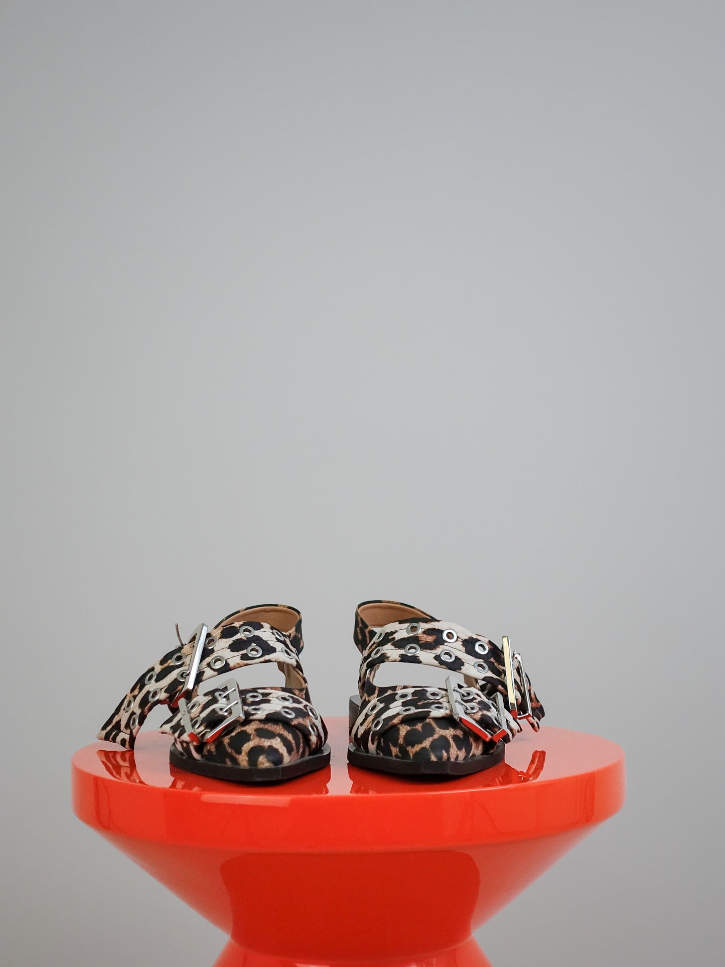 FEMININE BUCKLE BALLERINA PRINT LEOPARD