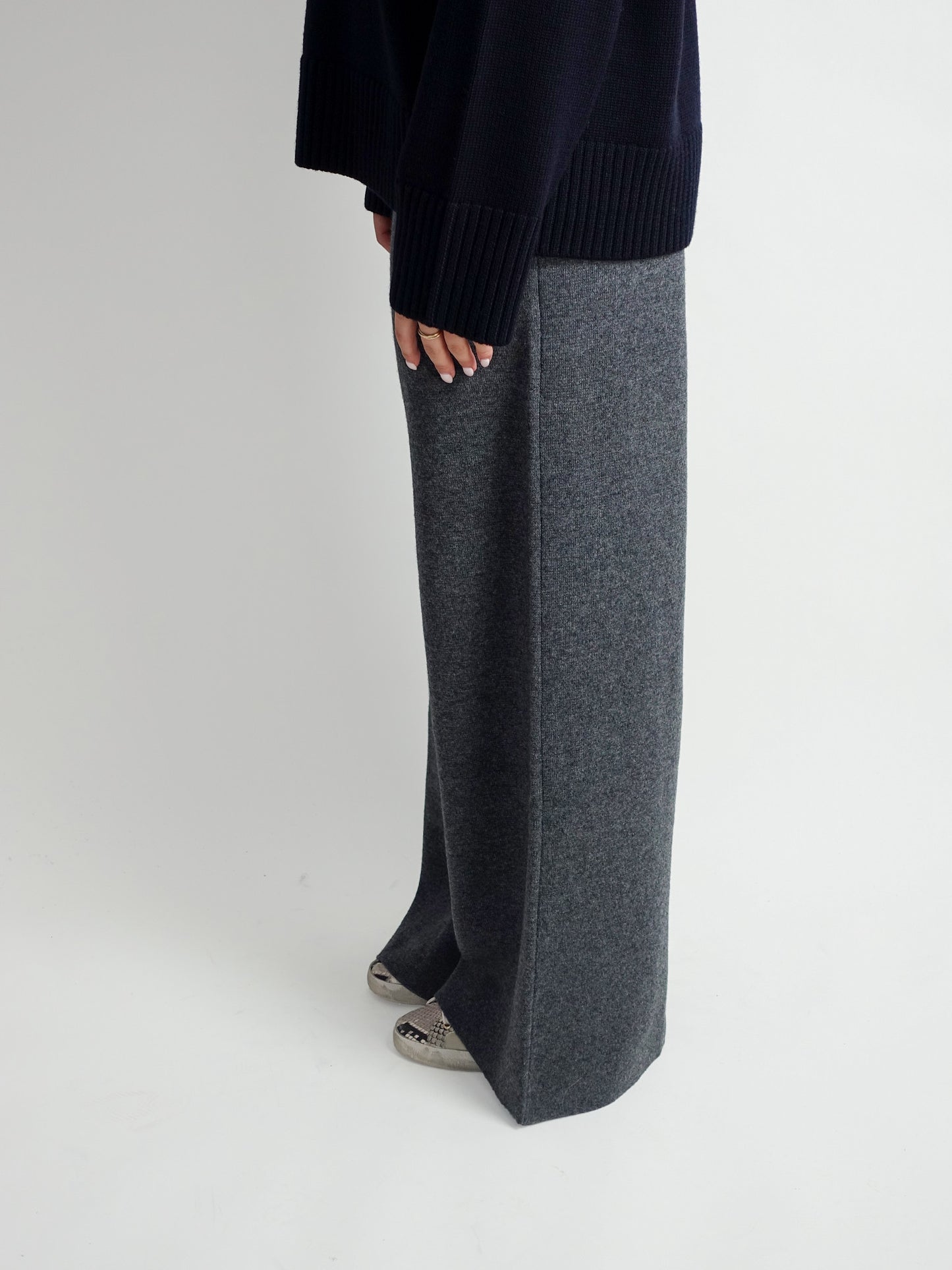 PANTS WOOL CASHMERE GREY