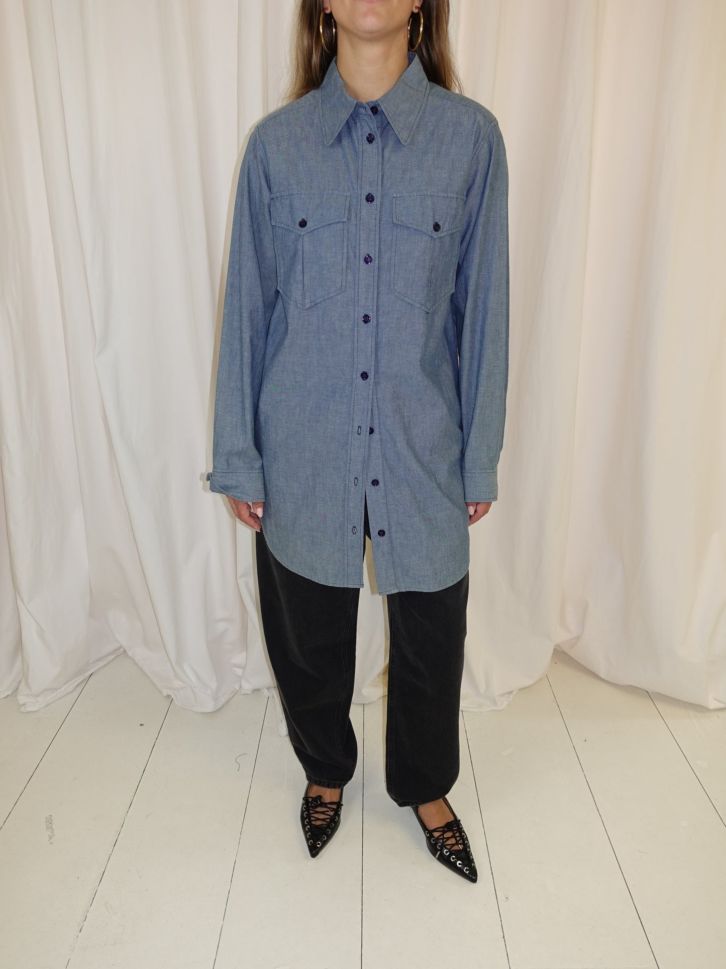 ROBE BRIDGET GREYISH BLUE