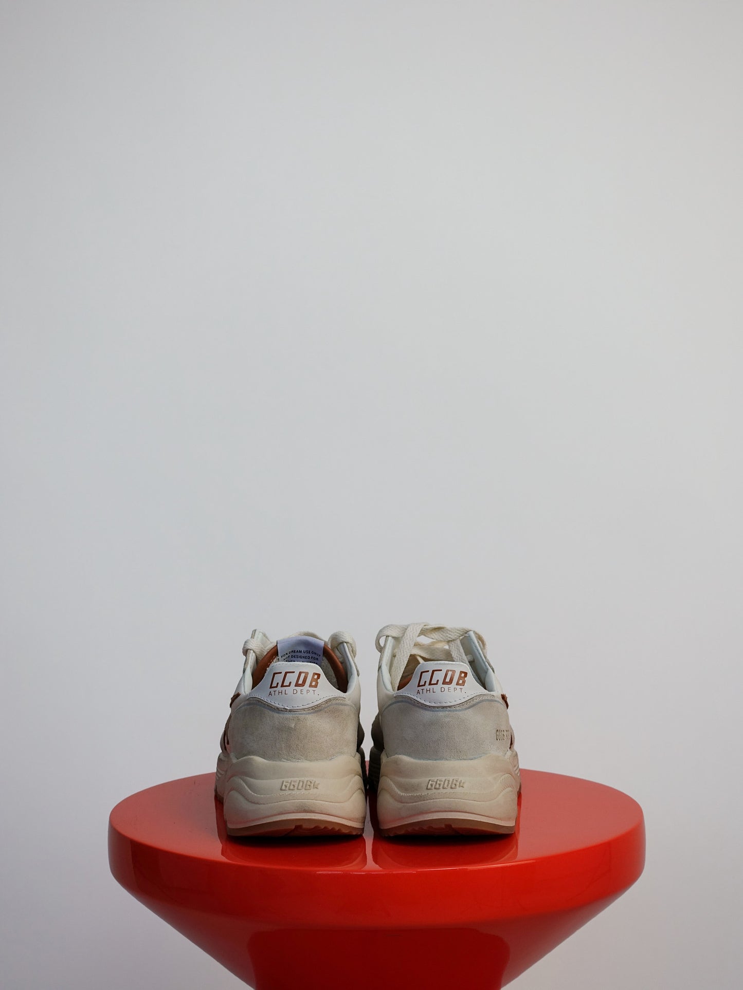 RUNNING SOLE WHITE/BEIGE/BROWN