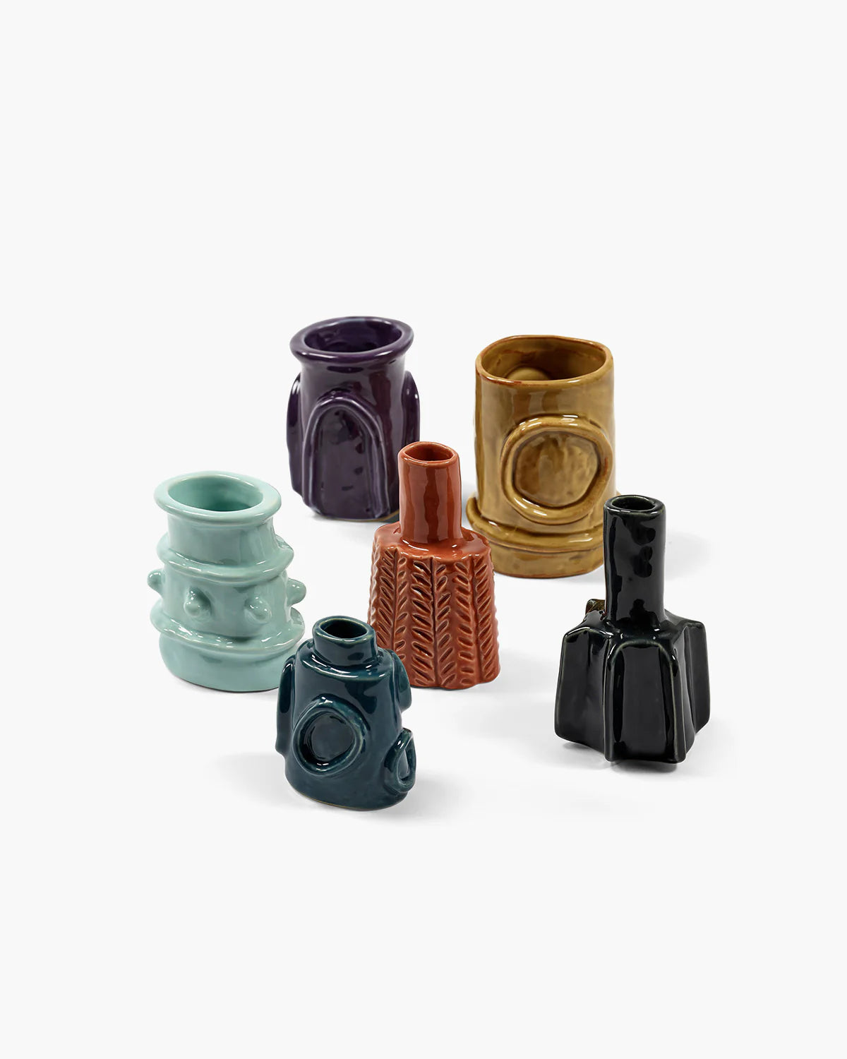 VASE ASS/6 GLAZED MOLLY MIX