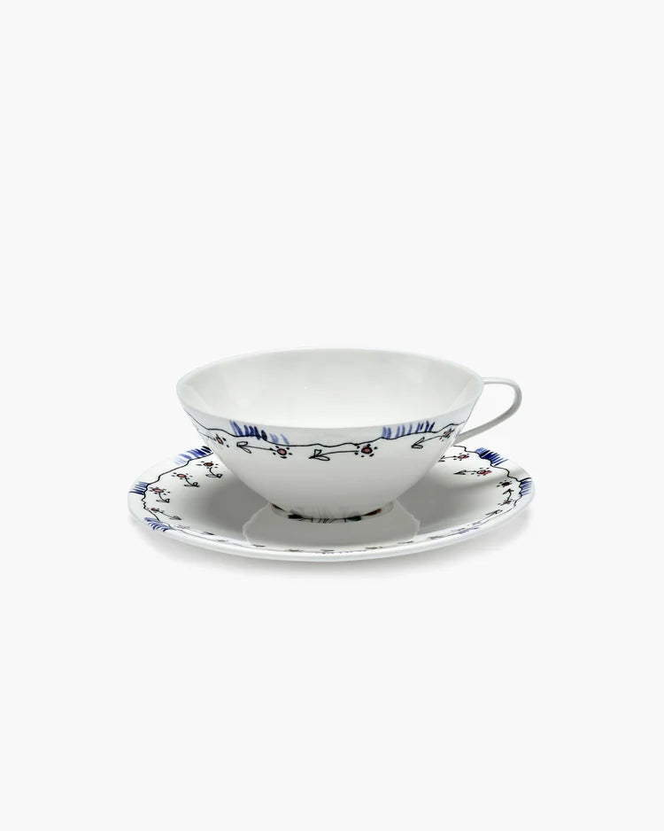 TEACUP + SAUCER ANEMONE