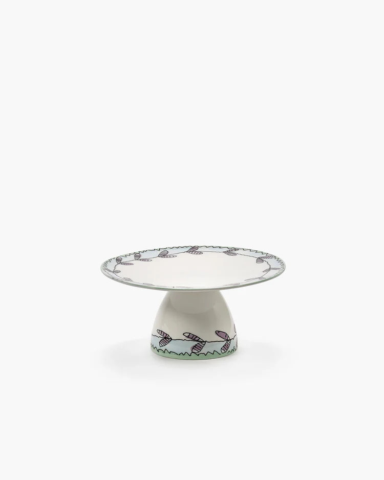 CAKE STAND S BLOSSOM MILK WHITE
