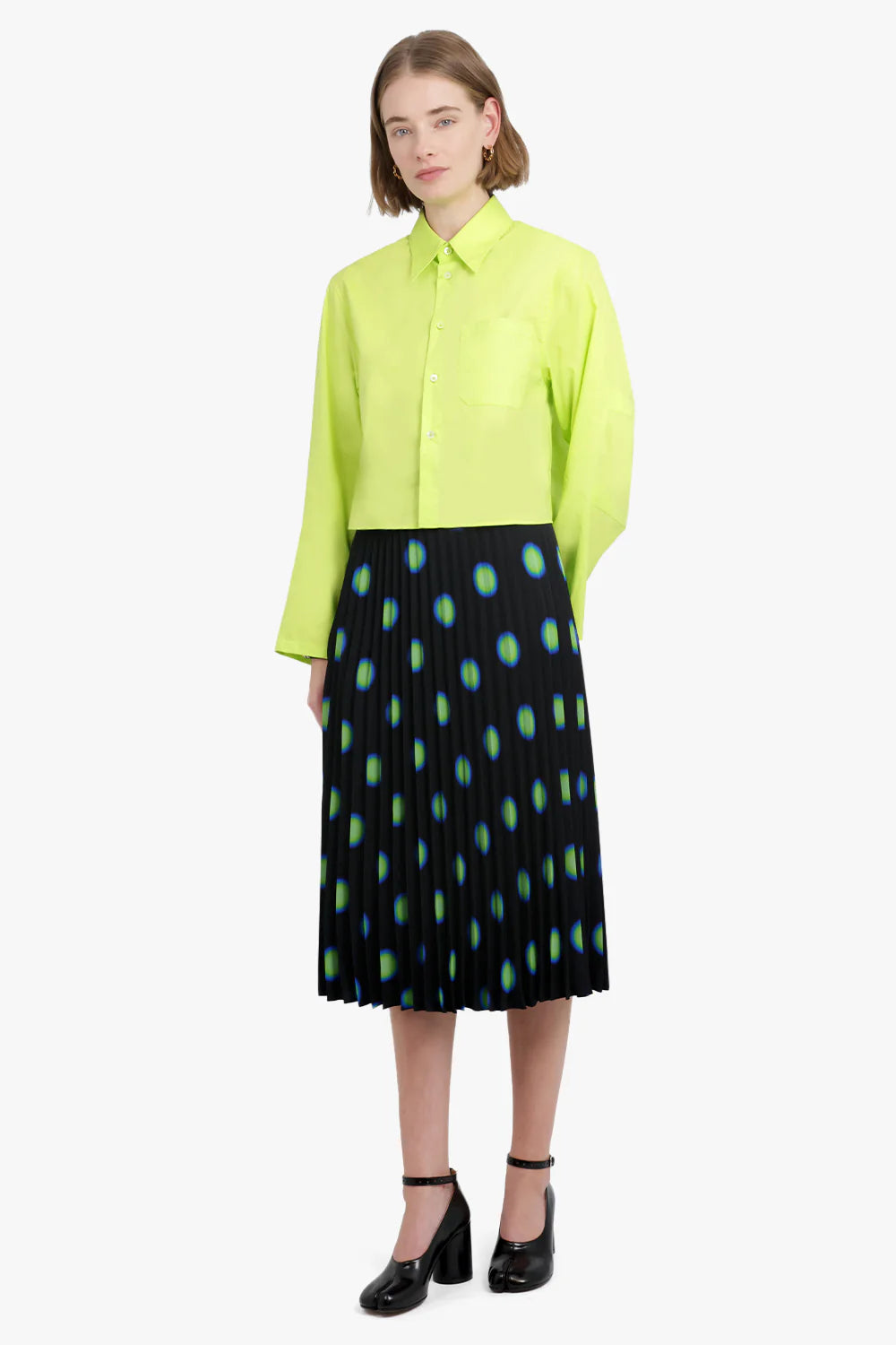 LONG-SLEEVED SHIRT NEON GREEN