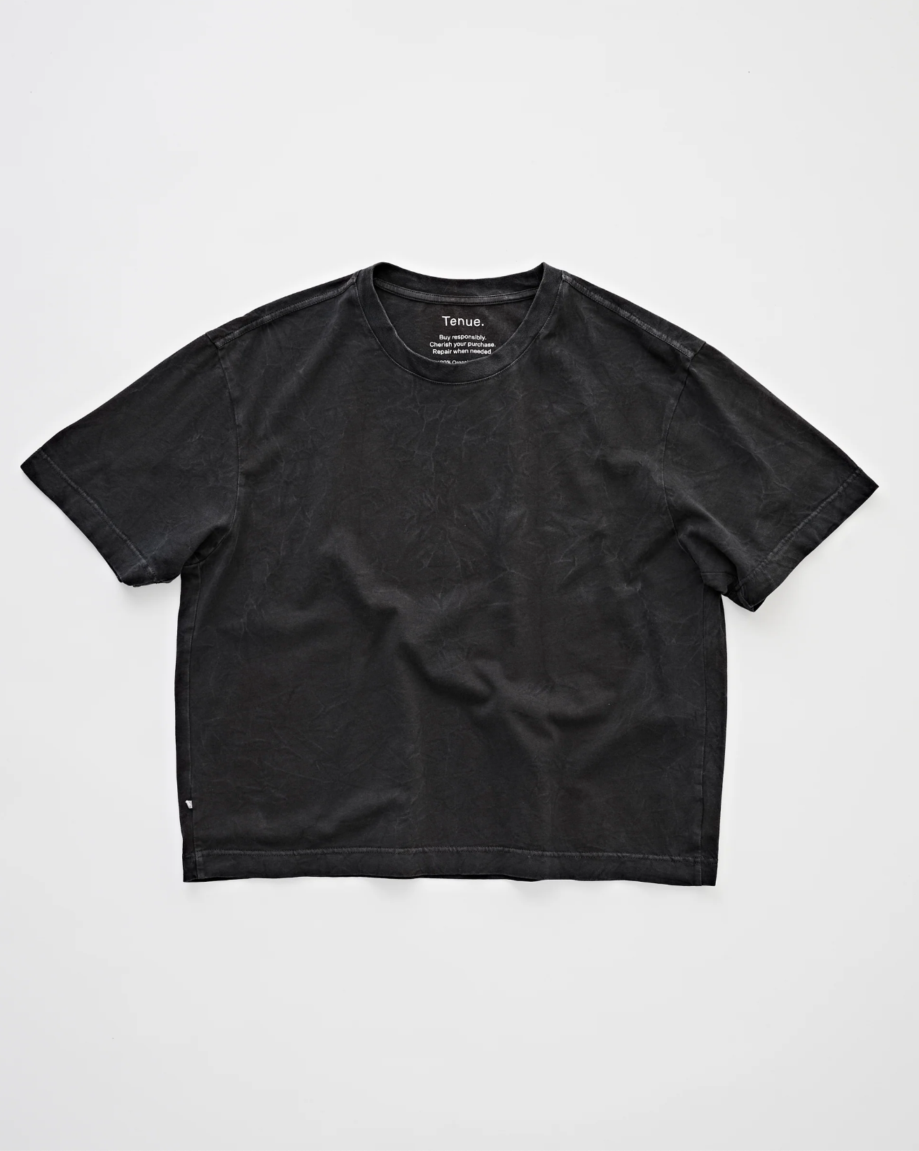 MICK T-SHIRT TRASHED BLACK TRASHED BLACK