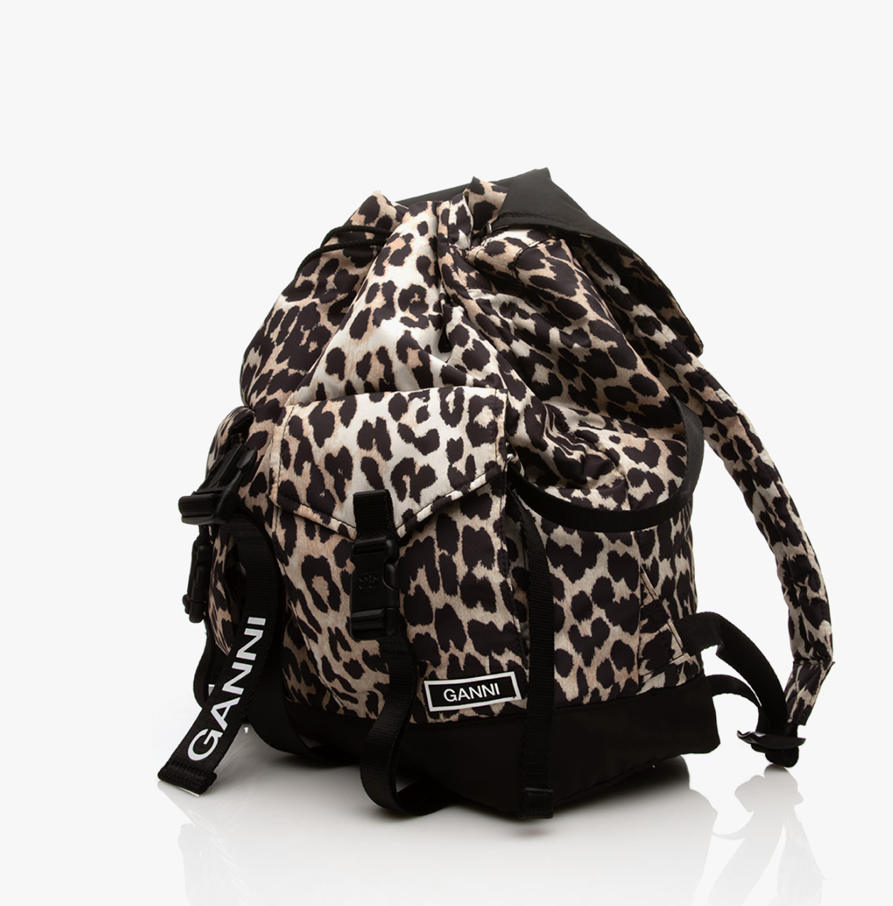 RECYCLED TECH BACKPACK PRINT LEOPARD