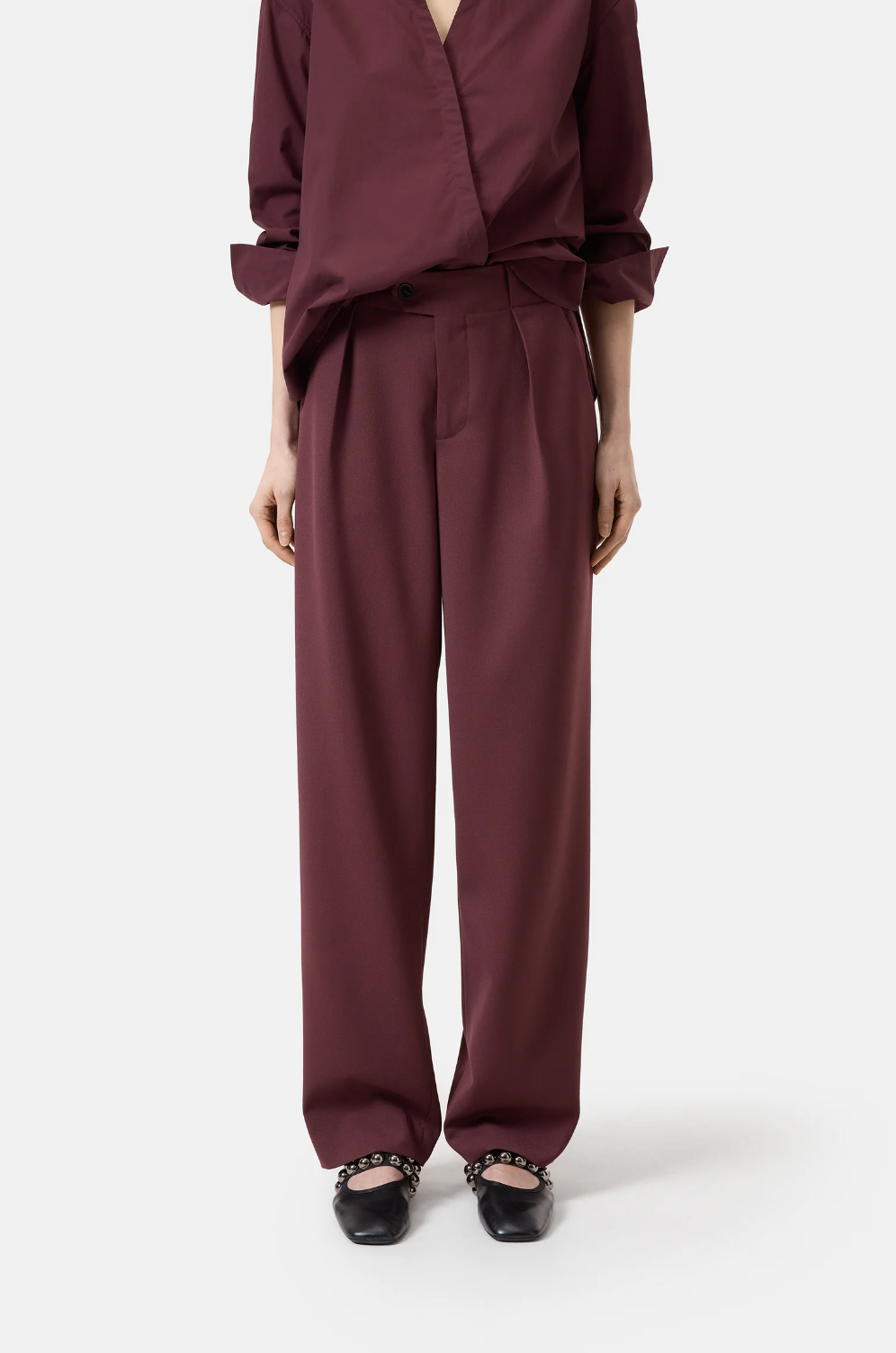 MAWSON JEANS DARK RAISIN RED