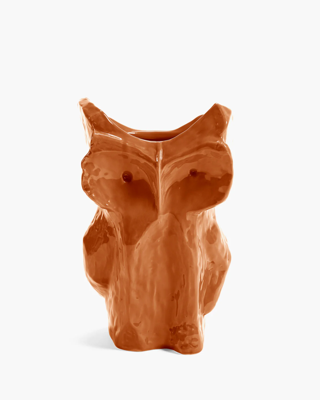 OWL VASE L ORANGE