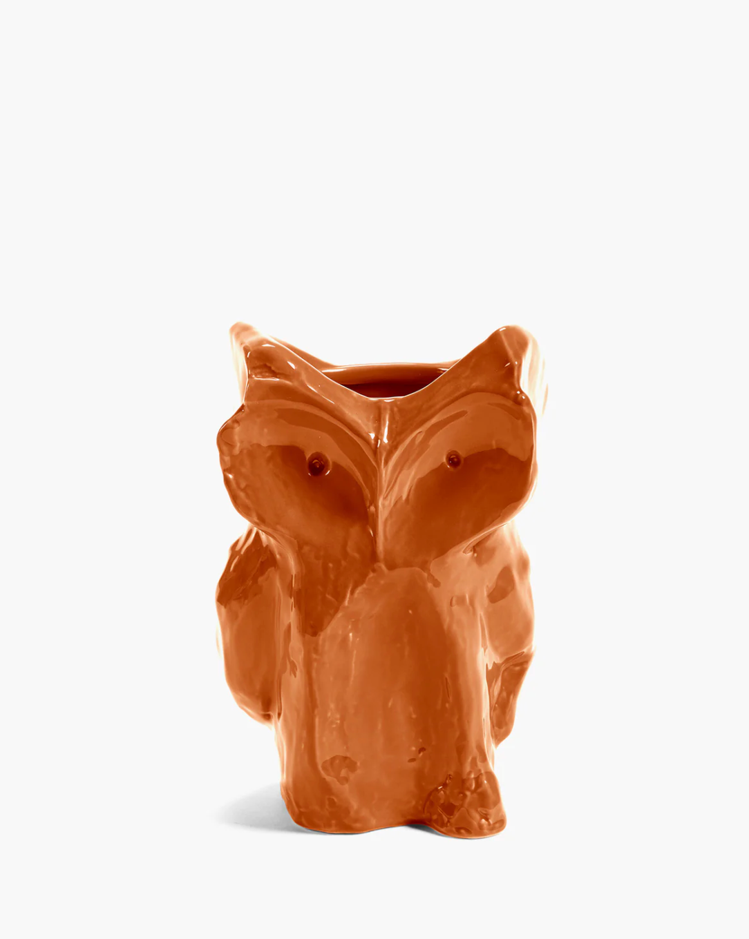OWL VASE S ORANGE