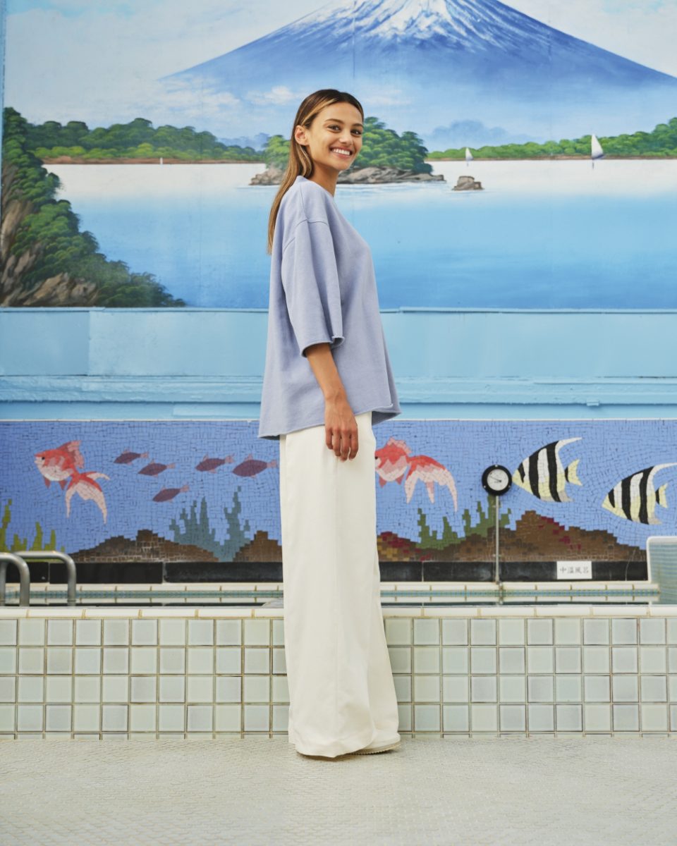 TONY SWEATER TEE GREY BLUE