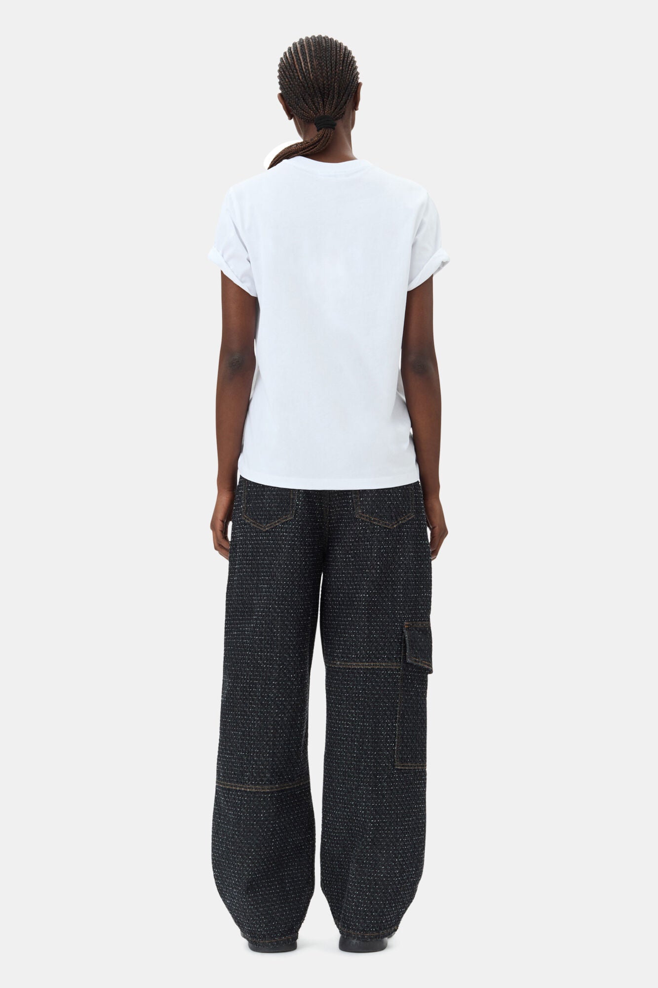 BASIC JERSEY KITTENS RELAXED T-SHIRT BRIGHT WHITE