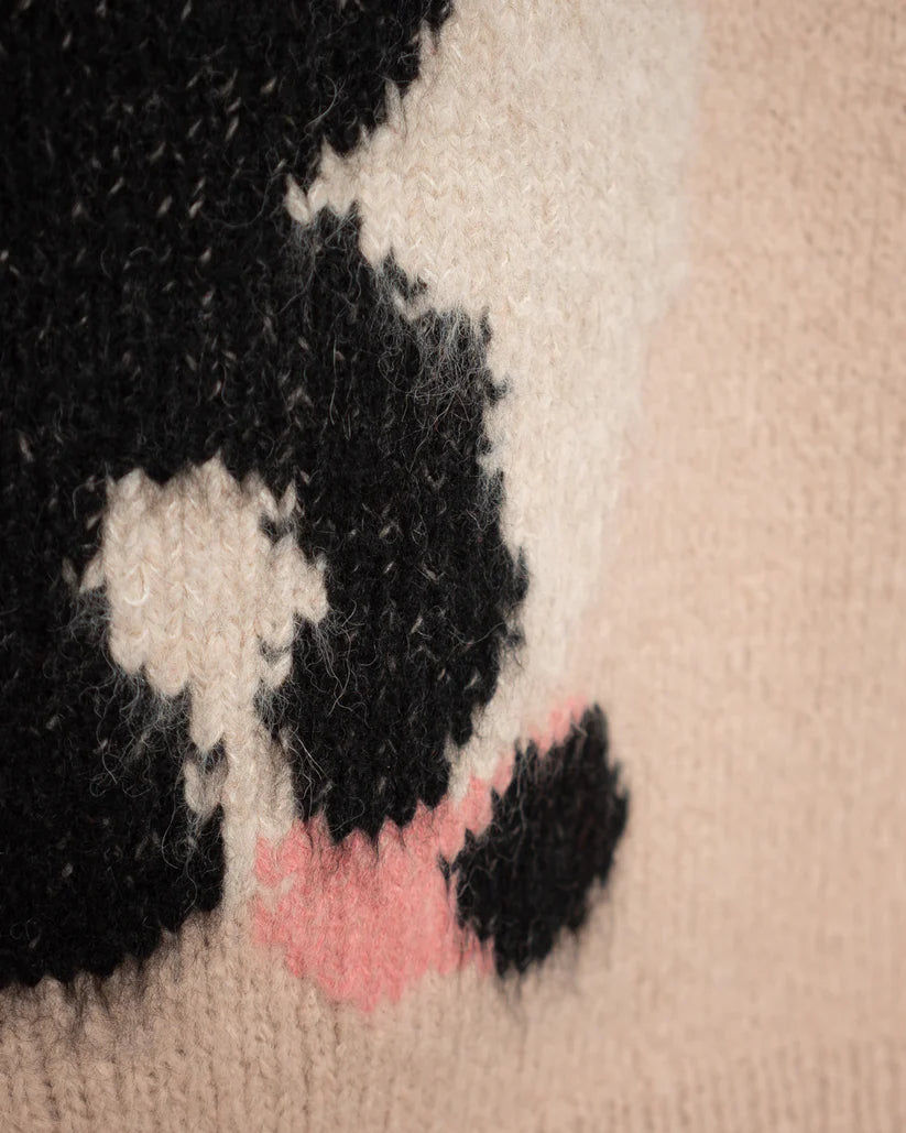 DUCK, PINGUIN HAND KNITTED VEST BEIGE