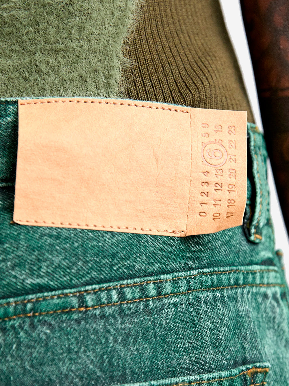 PANTS 5 POCKETS GREEN WITH CORD