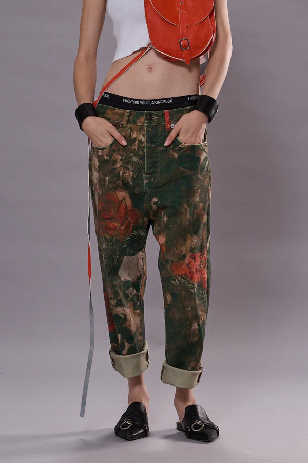 TAILORED DROP PRINTED CAMO ROSE