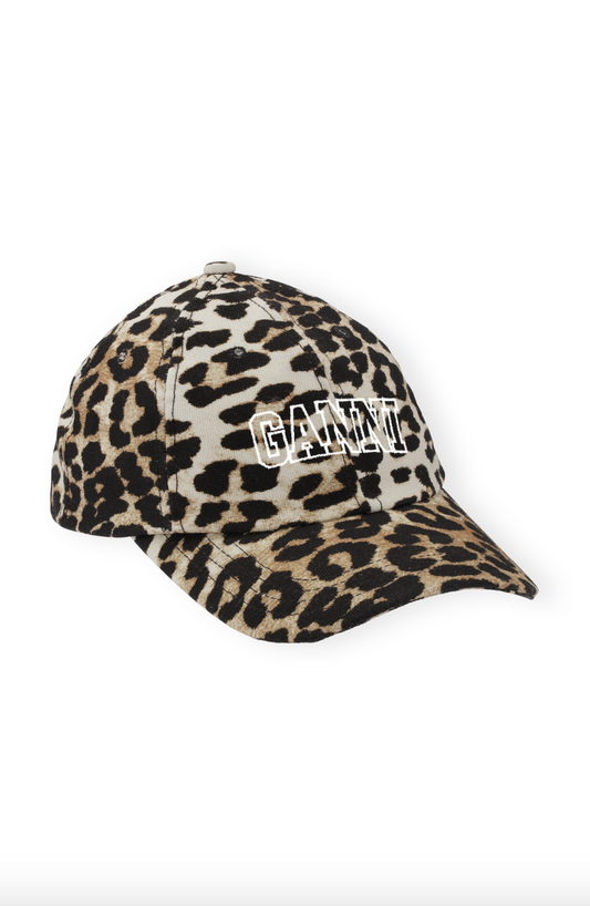 GANNI CAP HAT PRINT LEOPARD A5312