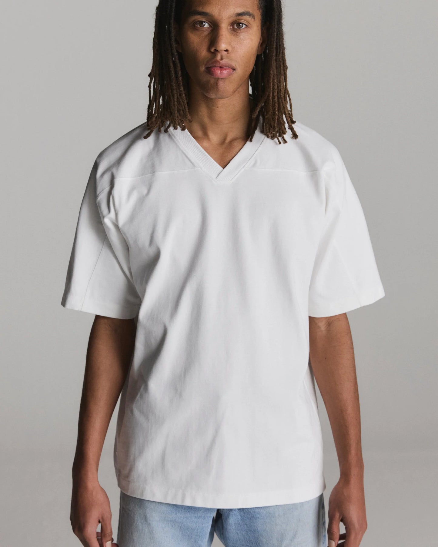 Varsity V-Neck U Optic White