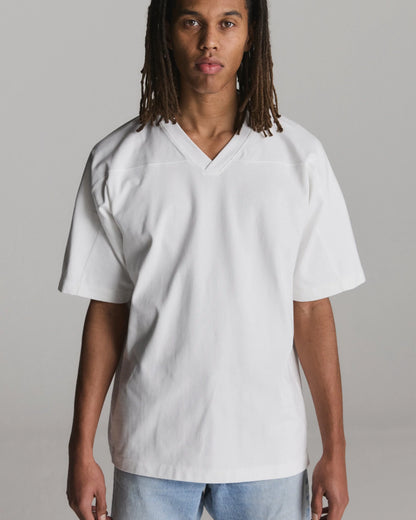 Varsity V-Neck U Optic White