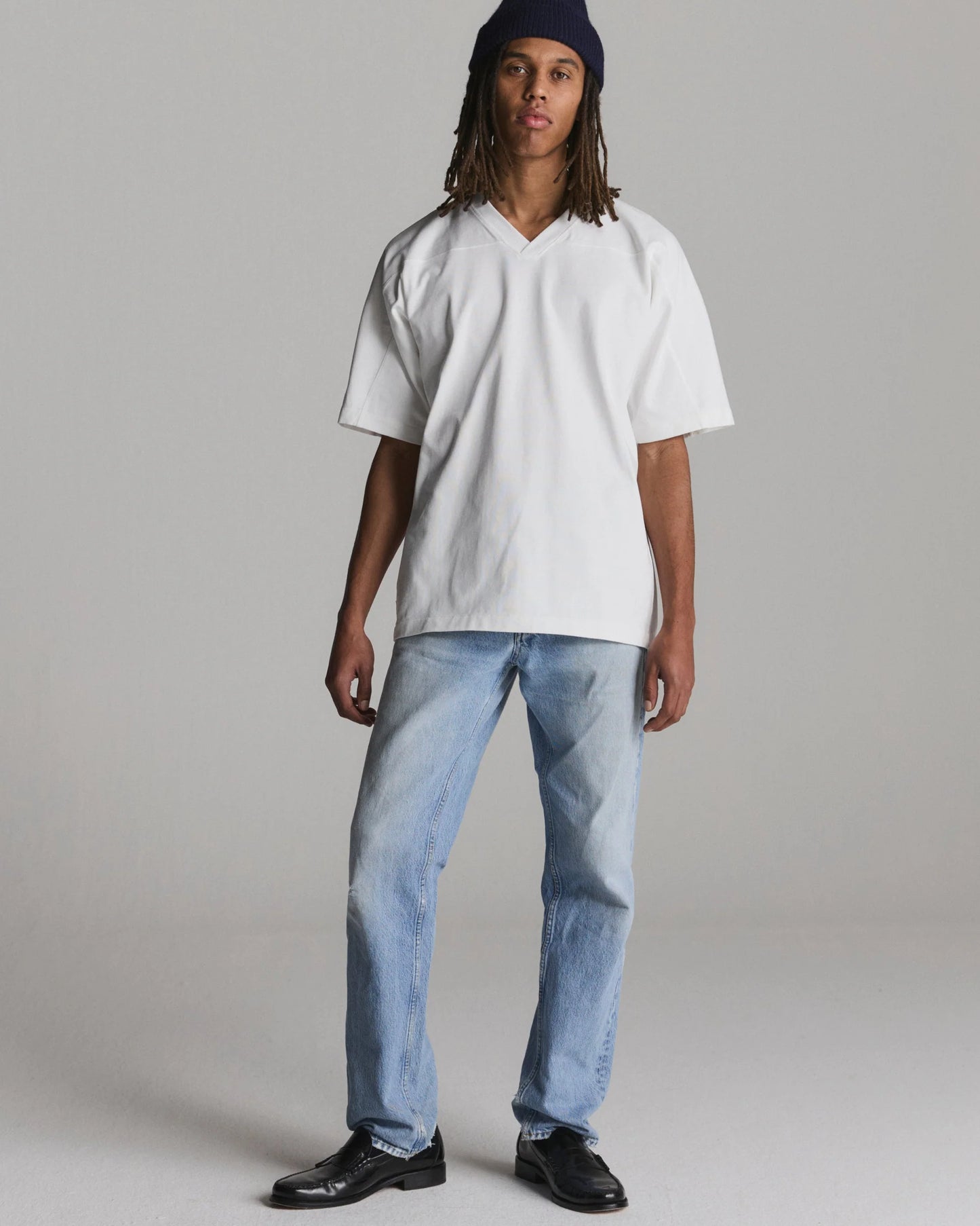 Varsity V-Neck U Optic White