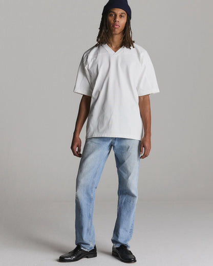 Varsity V-Neck U Optic White