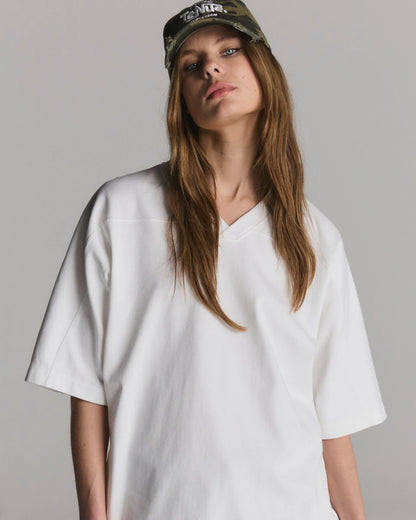 Varsity V-Neck U Optic White