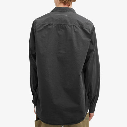 LONG-SLEEVED SHIRT WASHED BLACK MEN