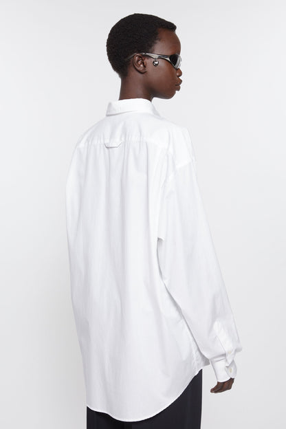 POCKET SIGNATURE BLOUSES WHITE