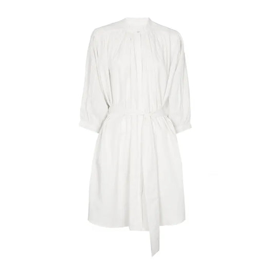 BALLOON DRESS SHORT DOUBLE LAYERED WHITE