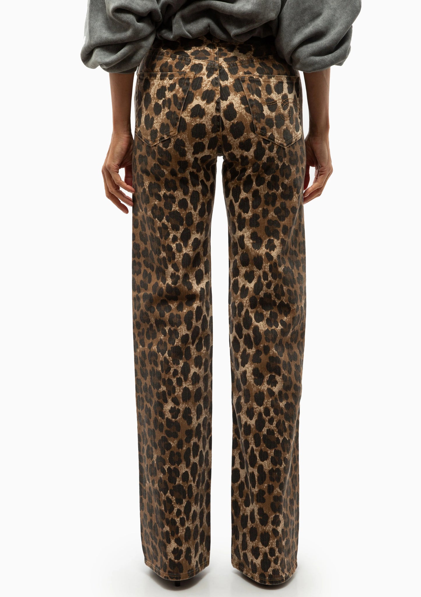 JANE JEAN STONE WASHED LEOPARD
