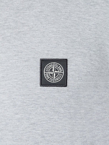 LONG SLEEVE POLO MELANGE GREY