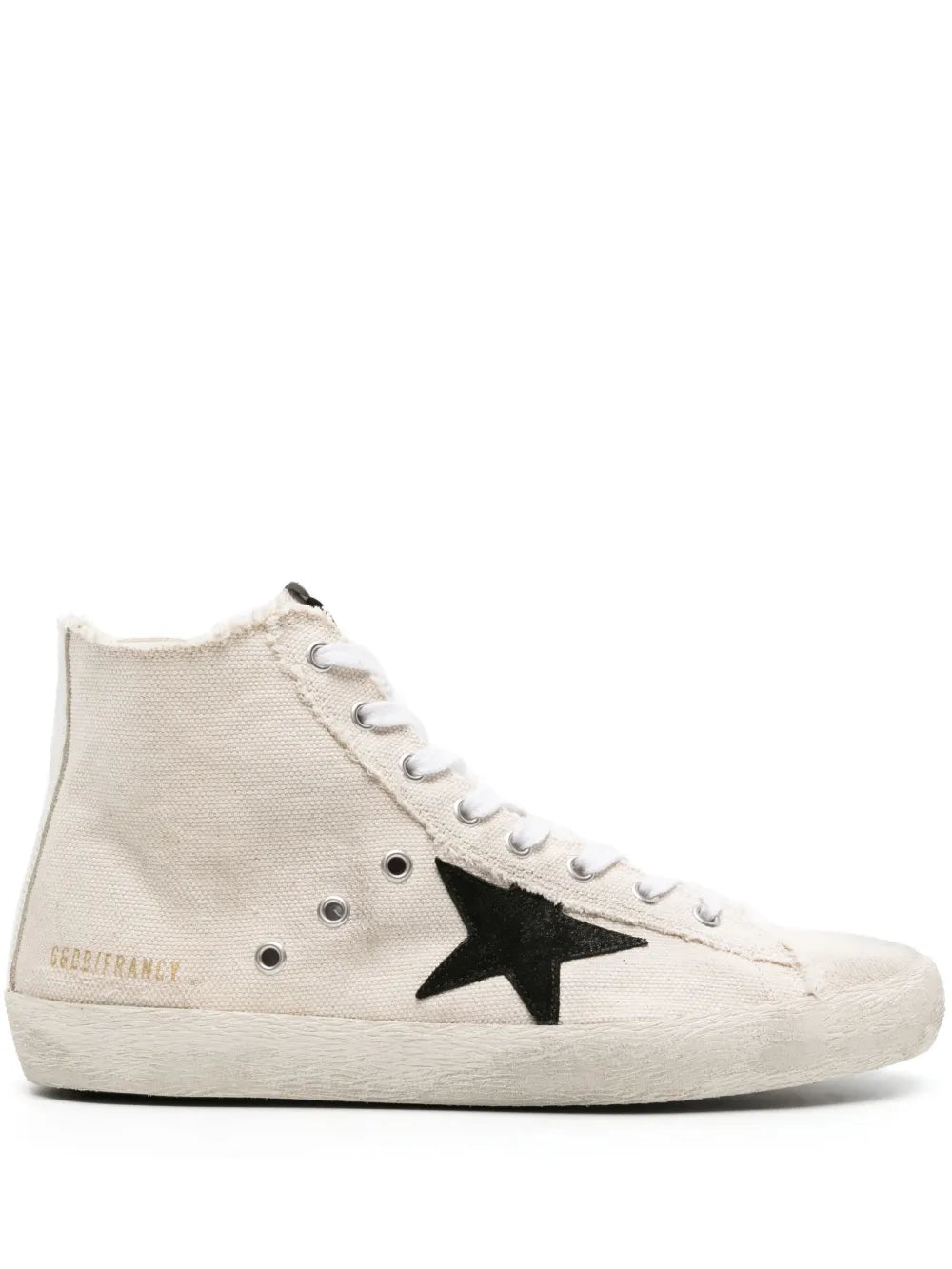 FRANCY CANVAS UPPER SUEDE STAR LEATHER LIST WHITE/BLACK