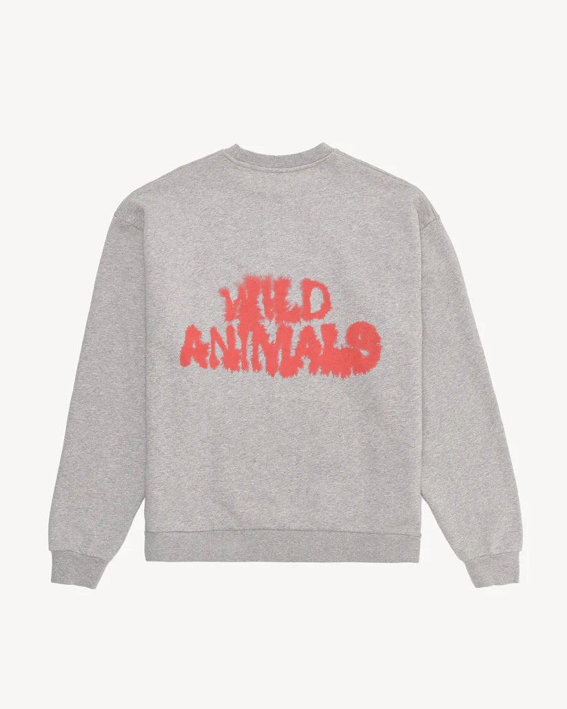 CROCODILE, LOGO SWEATER GREY