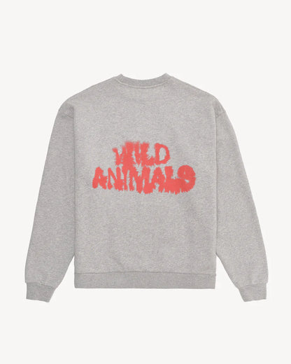 CROCODILE, LOGO SWEATER GREY