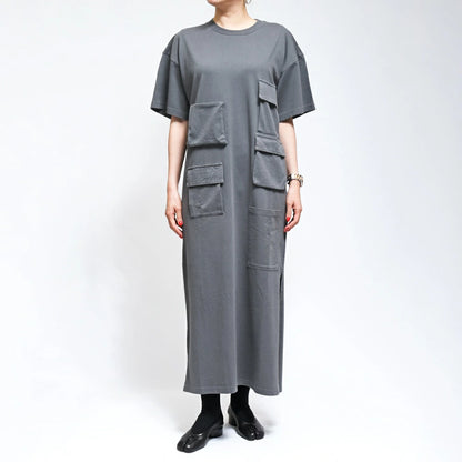 MIDI DRESS GREY