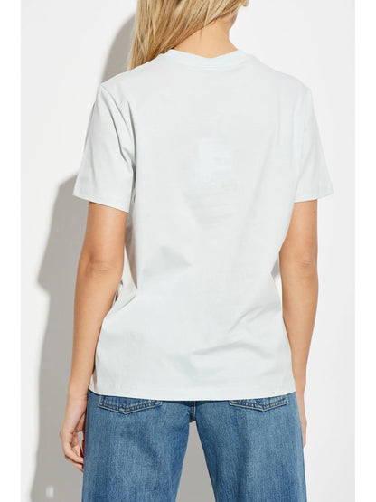 BASIC JERSEY KITTENS RELAXED T-SHIRT ILLUSION BLUE