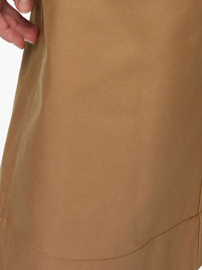 BONDED COTTON BELT SHORTS TIGER'S EYE